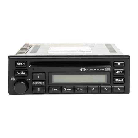 Restored 2003-2005 Kia Rio AM FM Radio Receiver with Single-Disc CD Player 96160-FD110 (Refurbished)