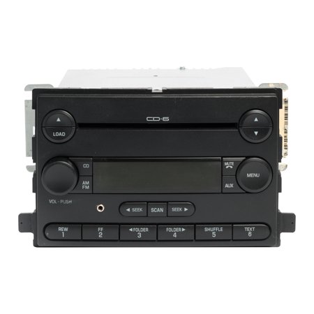 Restored 2004-05 Ford Freestar AM FM Radio w Aux Upgrade 6 Disc CD Player 3F2T-18C815-BJ (Refurbished)