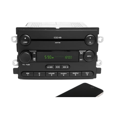 Restored 2006-2007 Ford Five Hundred Montego AM FM 6 CD Radio w Bluetooth 6G1T-18C815-BB (Refurbished)