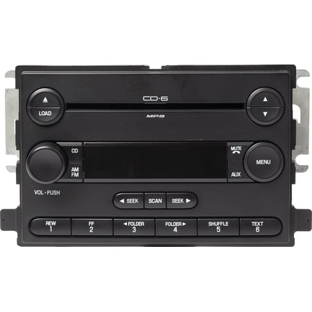 Restored 2006-2007 Ford Freestar AM FM Radio 6-Disc CD MP3 Player Model ID 6F2T-18C815-HA (Refurbished)