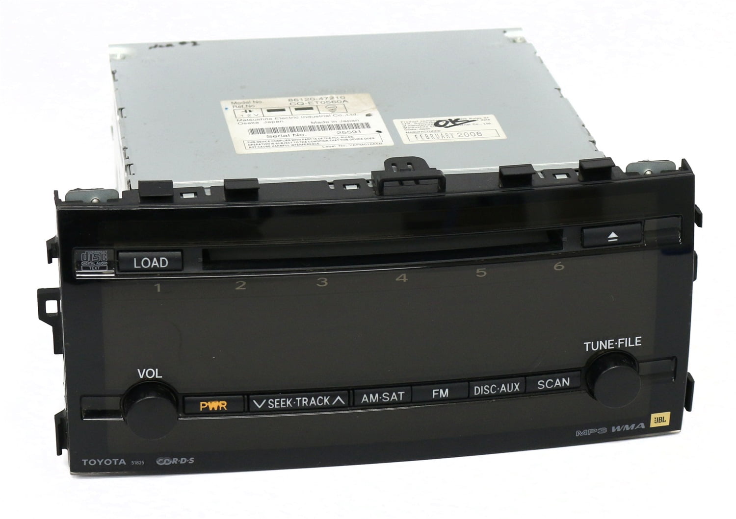 Restored 2006-2009 Toyota Prius Radio AM FM w 6 Disc CD Part Number ...