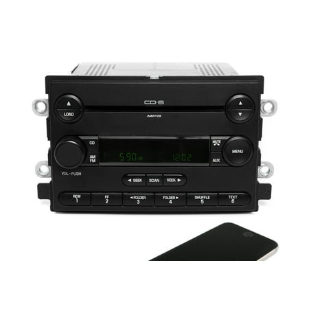 Restored 2006 Ford Freestyle AM FM 6 CD Player Radio w Bluetooth Upgrade 6F9T-18C815-BC (Refurbished)