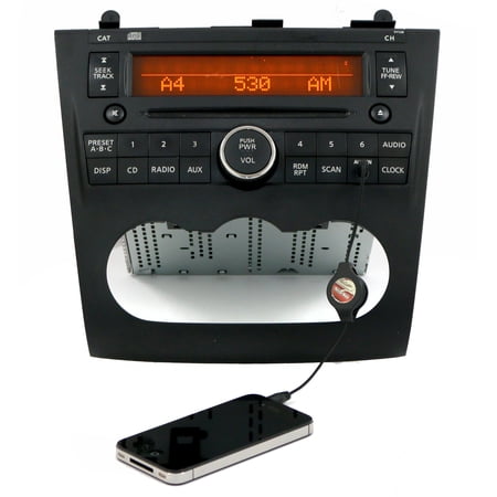 Restored 2007-09 Nissan Altima Single CD Player AM FM Radio PY13B w Aux Input 28185ZN40A (Refurbished)
