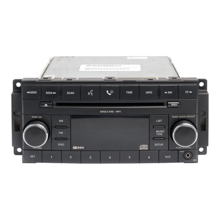 Restored 2007-2008 Chrysler Sebring AM FM Radio Aux CD MP3 Player P05064058AI Option RES (Refurbished)