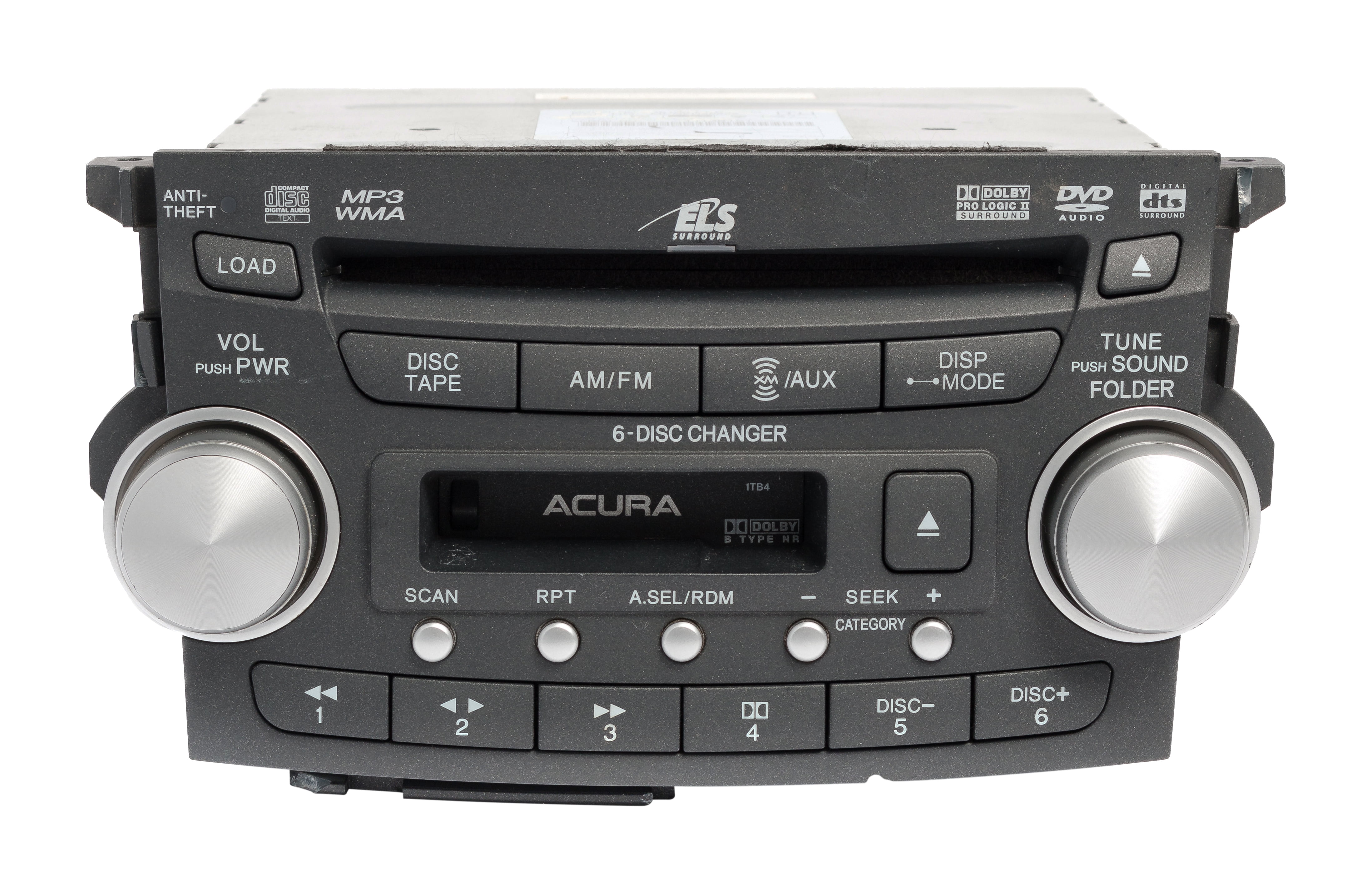 Restored 200708 Acura TL AM FM Radio XM Cassette 6 Disc CD DVD