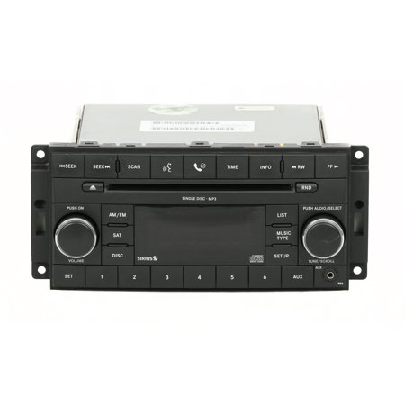 Restored 2008-10 Chrysler Dodge Jeep Radio AM FM mp3 CD w Aux & Satellite P05064420AE RES (Refurbished)