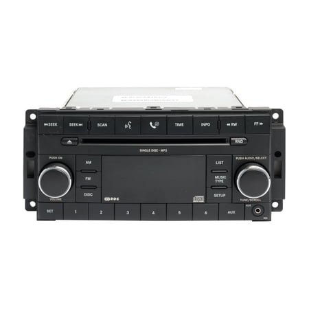 Restored 2008-2009 Chrysler 300 AM FM Aux Single Disc CD MP3 Player 05064410AD OPT RES (Refurbished)