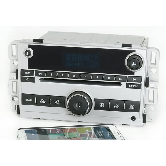 Restored 2008 Chevrolet Equinox Silver AMFM CD Radio Aux Input w Bluetooth Music 25956995 (Refurbished)
