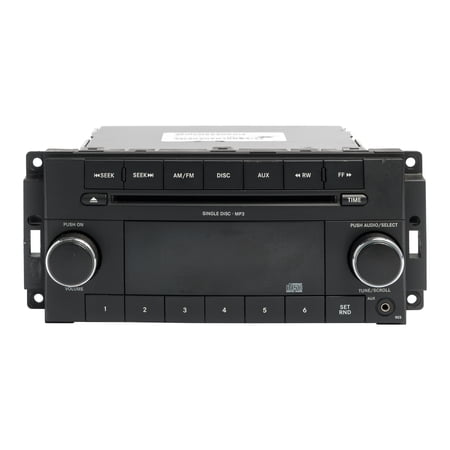 Restored 2009 Dodge Durango Challenger AM FM MP3 Radio Single-Disc CD Player P68021159AD (Refurbished)