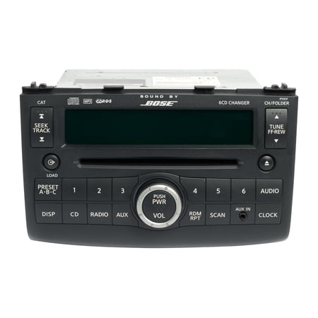 Restored 2009 Nissan Rogue AM FM Radio Receiver Aux 6 Disc CD MP3 Player 28185JM20B (Refurbished)