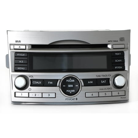 Restored 2010-12 Subaru Legacy OEM AM FM Radio mp3 CD Player 86201AJ64A Face Code PE645U1 (Refurbished)
