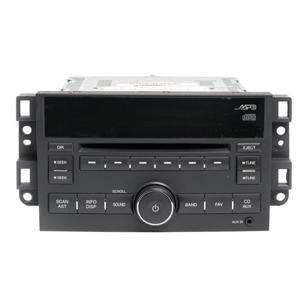 Restored 2010 Chevrolet Aveo AM FM Radio Receiver Single Disc CD MP3 Player 95981814 (Refurbished)