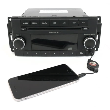 Restored 2010 Dodge Challenger Jeep AM FM MP3 Radio CD Player w Aux Input P05091111AC RES (Refurbished)