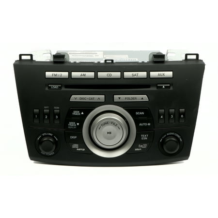 Restored 2010 Mazda 3 AM FM Tuner & Receiver MP3 6 Disc CD Changer in Dash BBM466ARXB (Refurbished)