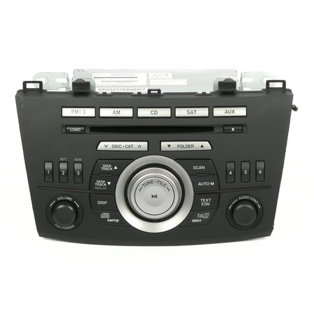 Restored 2010 Mazda 3 Radio AM FM mp3 6 Disc CD Receiver w Satellite BBM466ARXA (Refurbished)