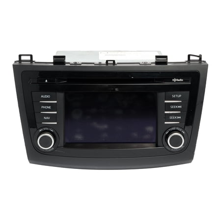 Restored 2012-2013 Mazda 3 AM FM Radio Navigation Screen Single Disc CD Player BGV766DV0 (Refurbished)
