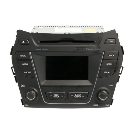 Restored 20132016 Hyundai Santa FE AM FM Radio XM Bluetooth CD MP3 Player 961804Z1014X (Refurbished)