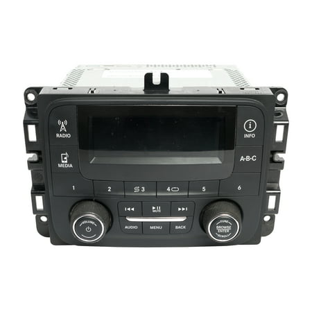 Restored 2015-2016 Ram Pickup AM FM Receiver Satellite Radio w Display P68245816AD (Refurbished)