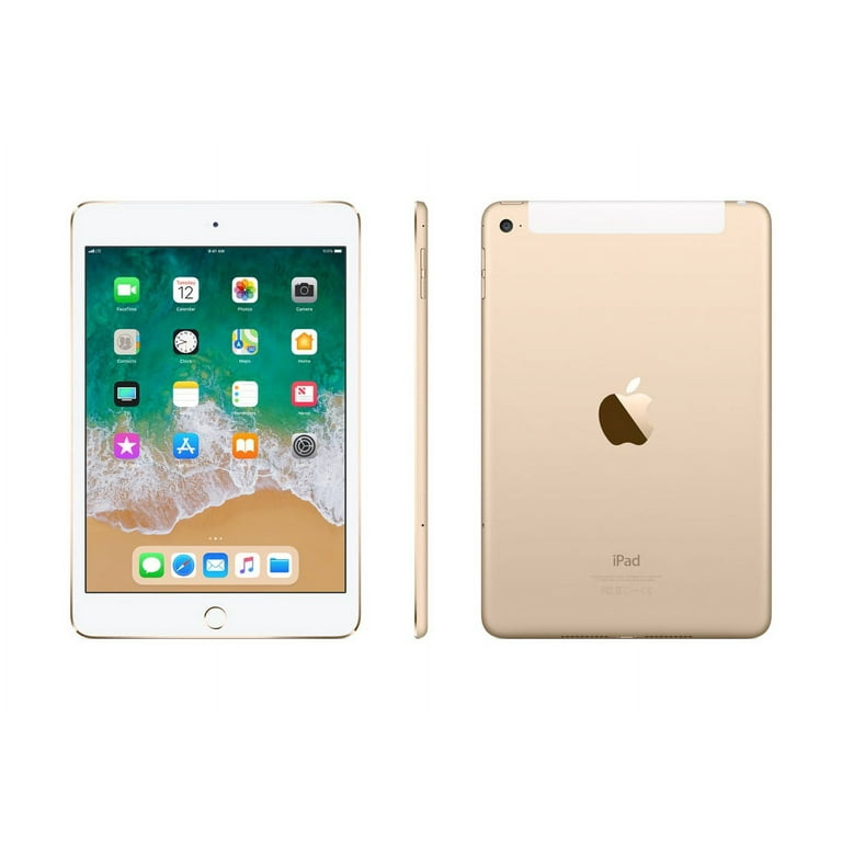 Restored Apple iPad Mini 4 Wi-Fi + 4G Cellular 16GB Gold