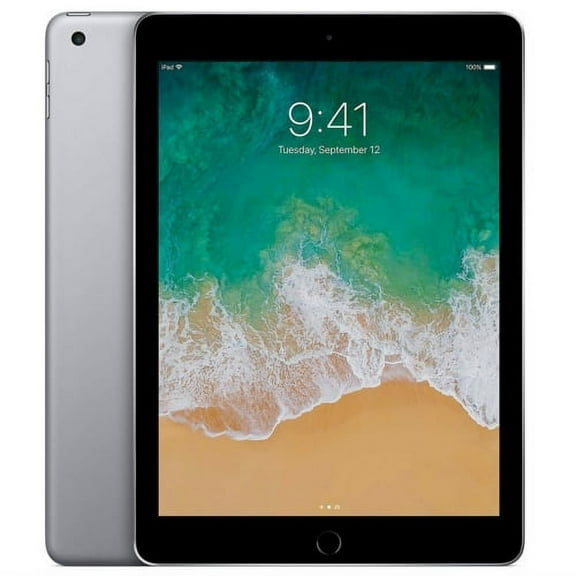 Restored Apple 9.7" iPad WiFi+Cellular 128GB Space Gray (5th Generation) (Refurbished)