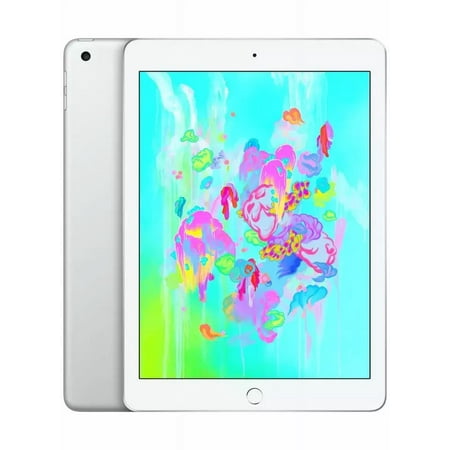 Restored 2018 Apple iPad Wi Fi+Cellular 128 GB Silver (6th Generation) (Refurbished)