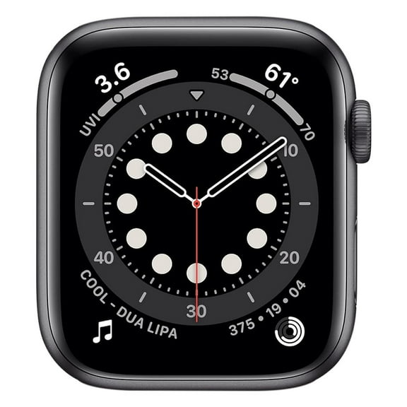 Restored 2020 Apple Watch Series 6 GPS Only 44mm Aluminum - (Space Gray) (Refurbished)