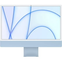 Restored 2021 Apple iMac (24-inch, Apple M1 chip with 8‑core CPU and 8‑core GPU, 8GB RAM, 256GB) - Blue (Refurbished)