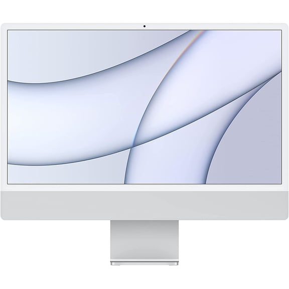 Refurbished 2021 Apple iMac (24-inch, Apple M1 chip with 8‑core CPU and 7‑core GPU, 8GB RAM, 256GB) - Silver