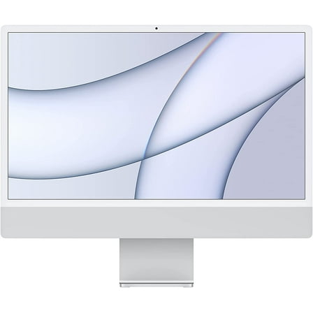 Restored 2021 Apple iMac with Apple M1 chip (24 inch, 16GB RAM, 512GB) Silver (Refurbished)