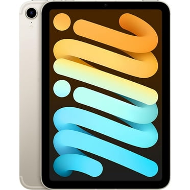 Restored 2021 Apple iPad Mini Wi-Fi   Cellular 256GB - Starlight (6th Generation) (Refurbished)