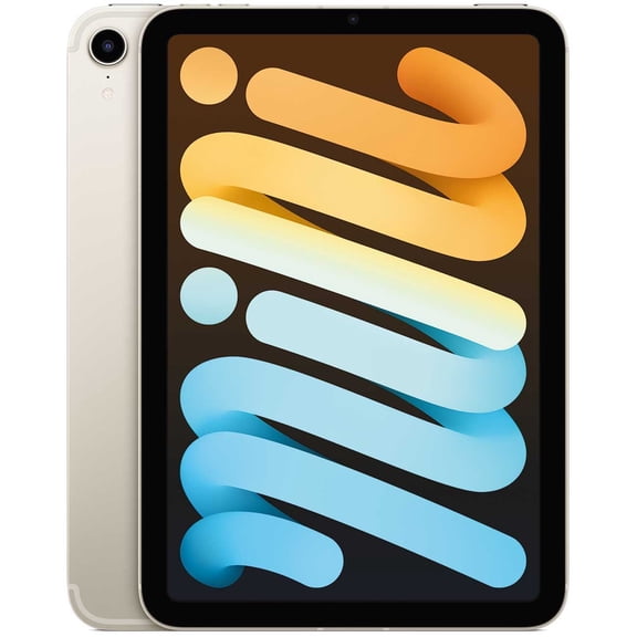 Restored 2021 Apple iPad mini Wi Fi+Cellular 64 GB Starlight (6th Generation) (Refurbished)