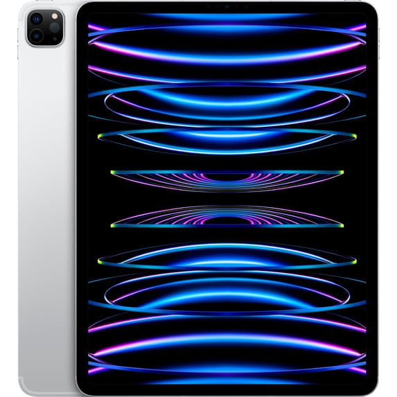 Restored 2022 Apple 12.9-in iPad pro Wi Fi+Cellular 256 GB Silver (6th Generation) (Refurbished)