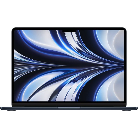 Restored 2022 Apple MacBook Air Laptop with M2 chip: 13.6-inch Liquid Retina Display, 16GB RAM, 256GB SSD Storage, Midnight (Refurbished)