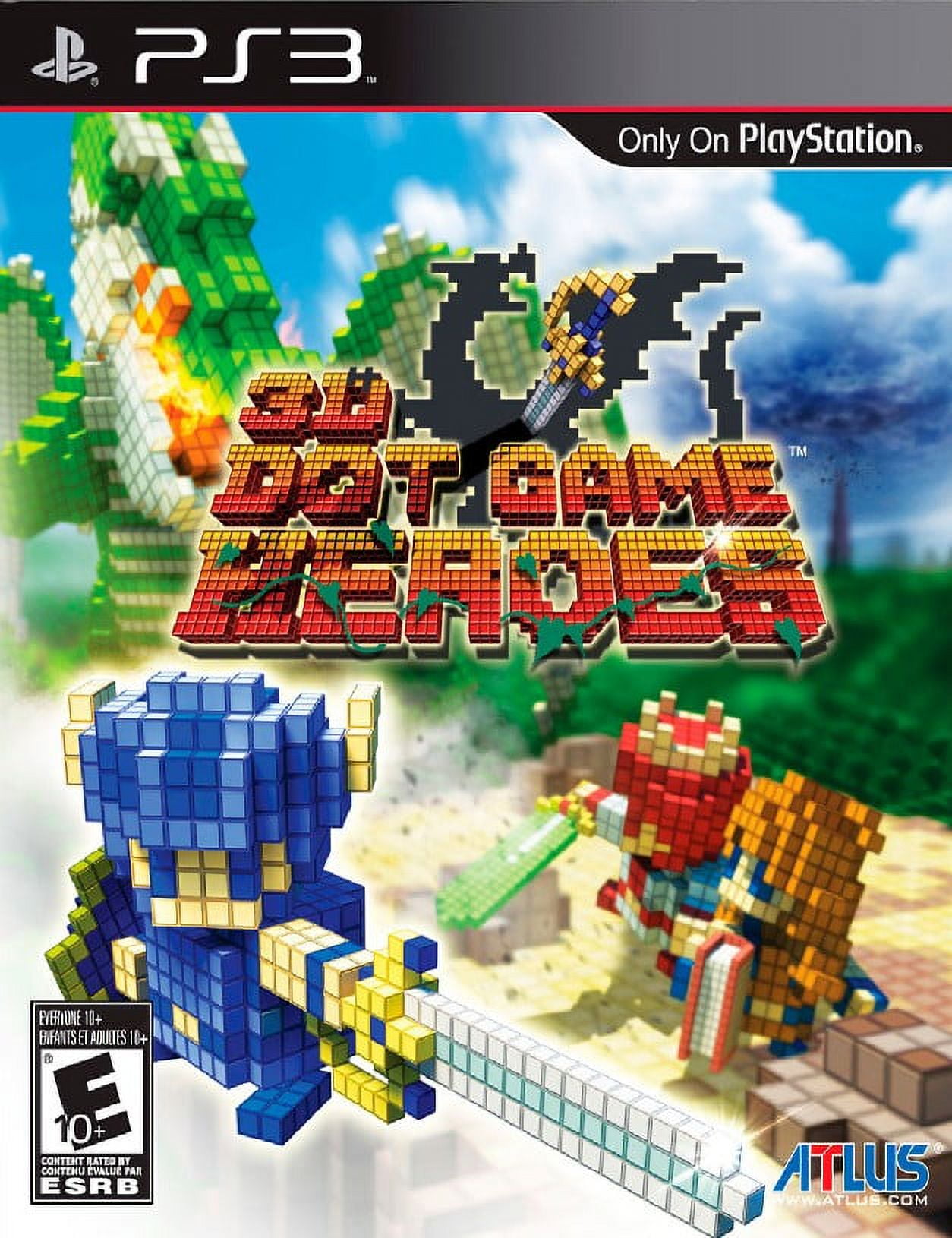 Restored 3D Dot Game Heroes (Playstation 3, 2010) RPG Game (Refurbished)