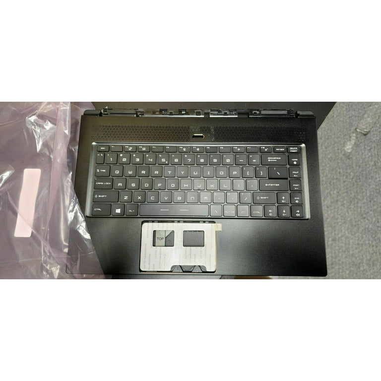Restored 957-16Q41E-C21 MSI Palmrest Top Cover Keyboard Case For