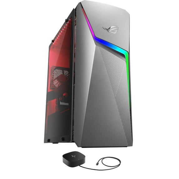 Restored ASUS GL10DH-PH552 Gaming/Entertainment Desktop PC (AMD Ryzen 5 3400G 4-Core, NVIDIA GeForce GTX 1650, 16GB RAM, Win 11 Home) with G5 Essential Dock (Refurbished)