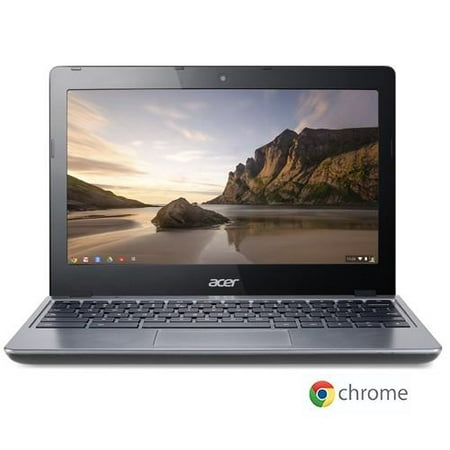 Restored Acer 11.6" 720p Chromebook Laptop, Intel Celeron 2955U, 2GB RAM, 16GB SSD, Chrome OS, Gray, C720-2103 (Refurbished)