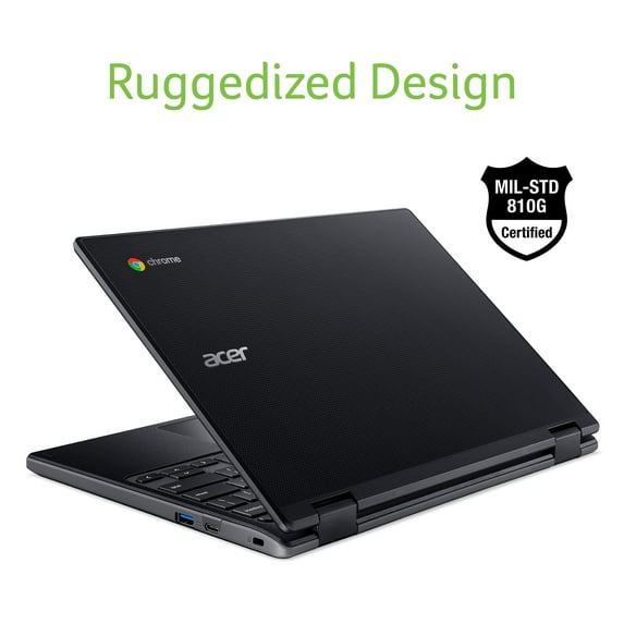 Restored Acer 11.6" 720p Chromebooks Laptop, AMD A4-9120C, 4GB RAM, 64GB SSD, Chrome OS, Black, CB311-10H-42LY