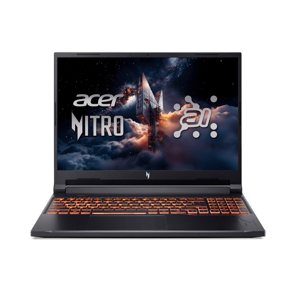 Restored Acer Nitro V 16 AI Gaming Laptop 16" WUXGA IPS 180Hz AMD Ryzen 7‑240 NVIDIA GeForce RTX 5050 Graphics 16GB RAM 512GB SSD