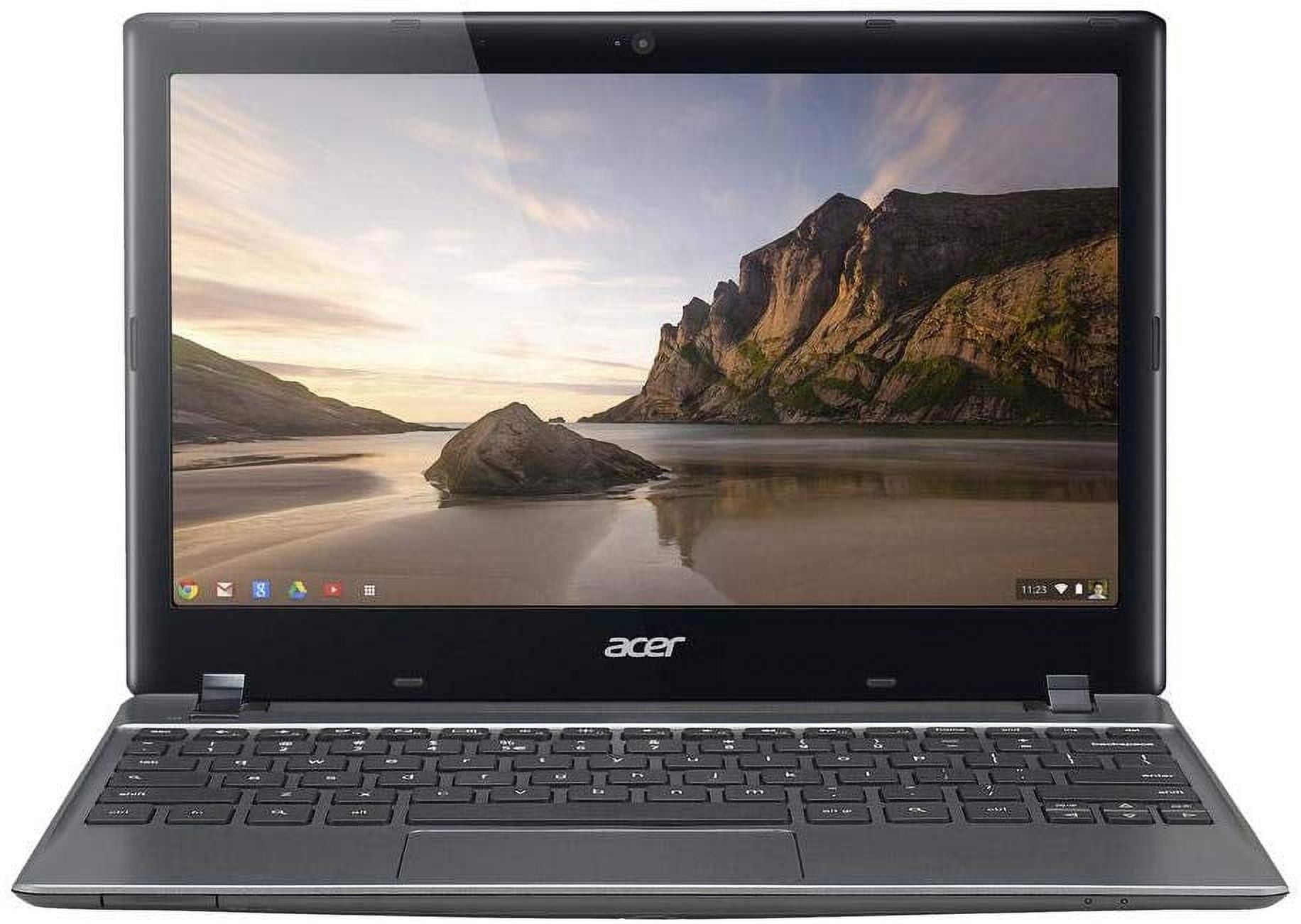 Restored Acer chromebook C720-2802 Laptop Computer, 1.40 GHz Intel Celeron, 2GB DDR3 RAM, 16GB SSD Hard Drive, Chrome, 11" Screen (Refurbished)