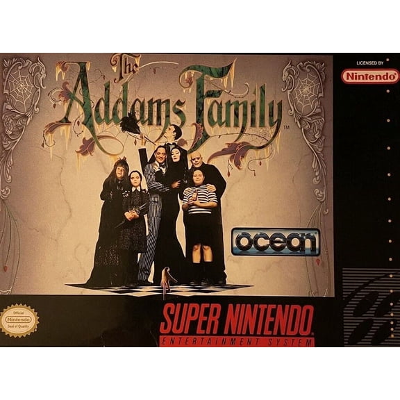 Restored Addams Family (Super Nintendo, 1992) SNES Video Game (Refurbished)