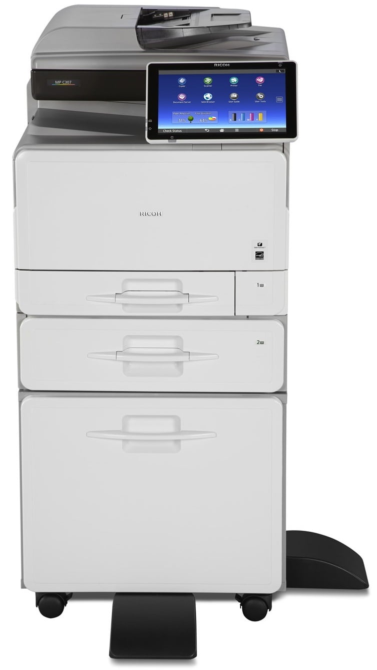 Restored Ricoh Aficio MP C307 | MP-C307 - Color Laser MFP Letter 