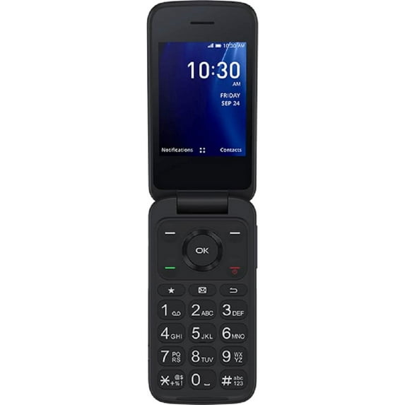 Restored Alcatel Go Flip 4 4056W 4GB (T-Mobile only) Flip Phone - For Senior Easy Use (Refurbished)