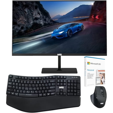 Restored All in One Desktop Computer, TechMagnet Cheetah 6, Core i5 6th Gen 2.5 GHz, 16GB DDR3, 240GB SSD, New 24-inch LED, Wireless Ergonomic Keyboard Mouse, Office 365, Win 10 Pro (Refurbished)