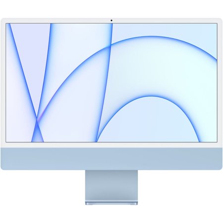 Restored All-in-One Desktop Computer AppleiMac 24" 256GB Retina 4.5k, M1 chip with 8-core CPU and 8-core GPU - Blue MGPK3LL/A (Refurbished)