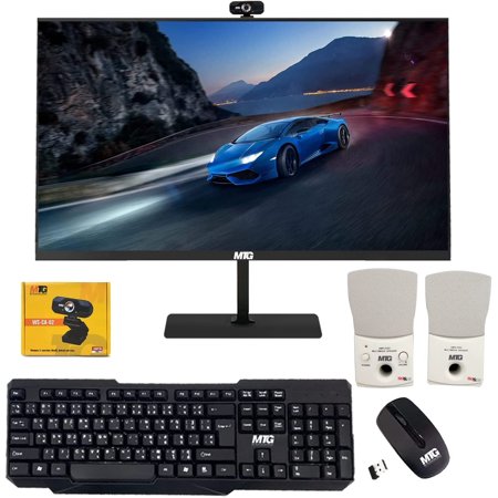 Restored All in one Desktop Computer, TechMagnet Cheetah 6, Intel Core i5 6th Gen 2.5 GHz, 16GB DDR3, 480GB SSD, 24-inch LED, Wireless Keyboard Mouse, Speaker and Webcam, Windows 10 Pro (Refurbished)