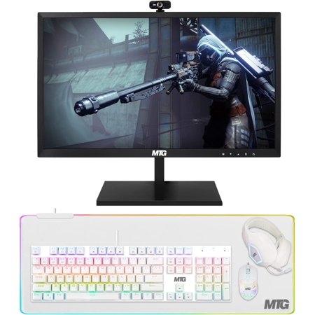Restored All in one Desktop Computer, TechMagnet Cheetah 6, Intel Core i5 6th Gen 2.5 GHz, 16GB DDR3, 480GB SSD, New 20 inch LED, MTG Gaming Kit with Webcam, Windows 10 Pro (Refurbished)