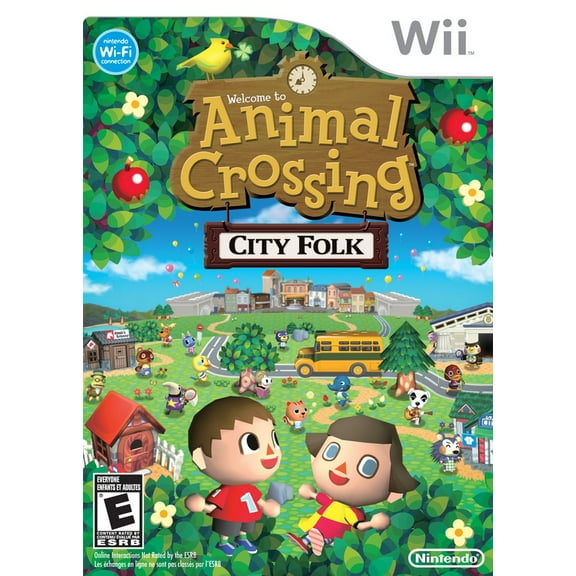Restored Animal Crossing City Folk | Nintendo Wii (Refurbished)