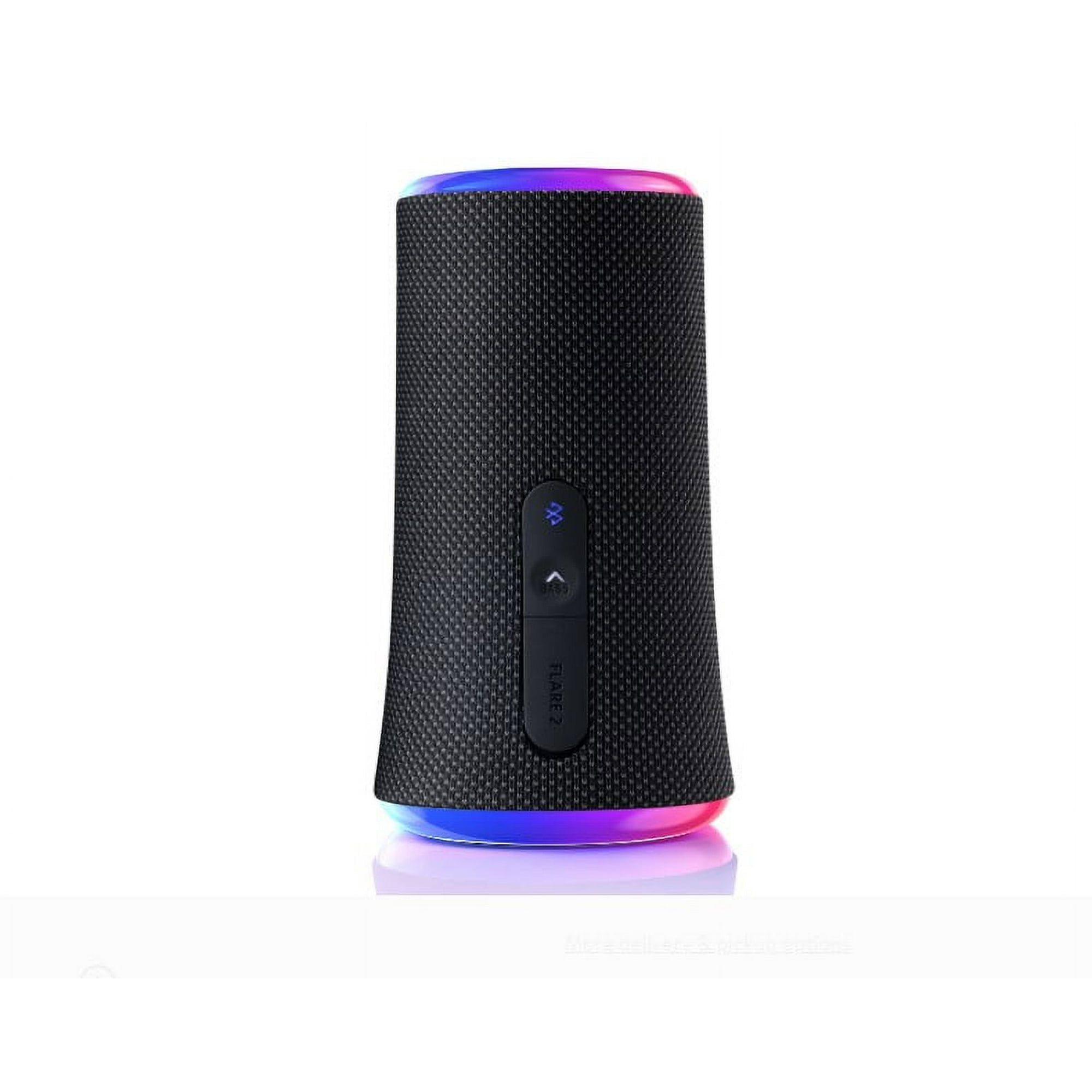 Anker Soundcore Flare 2 Bluetooth Speaker, Black, Waterproof