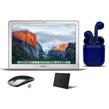 Restored Apple 13.3-inch MacBook Air, Intel Core i5, 8GB RAM, Mac OS, 128GB SSD, Bundle: Black Case, Wireless Mouse, Charger - Silver (Refurbished)